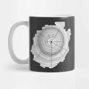 Adirondack Mountains Adirondacks Park Tree Rings Mug